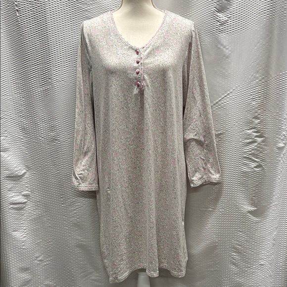 Body‎ Touch Floral Nightgown with Pink Accents Size XL - Picture 1 of 6